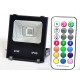 20W AC100-240V Slim RF RGB color changing LED Floodlight Project Lamp with Memory Function IP65